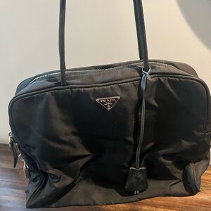 Prada Black Nylon Tote